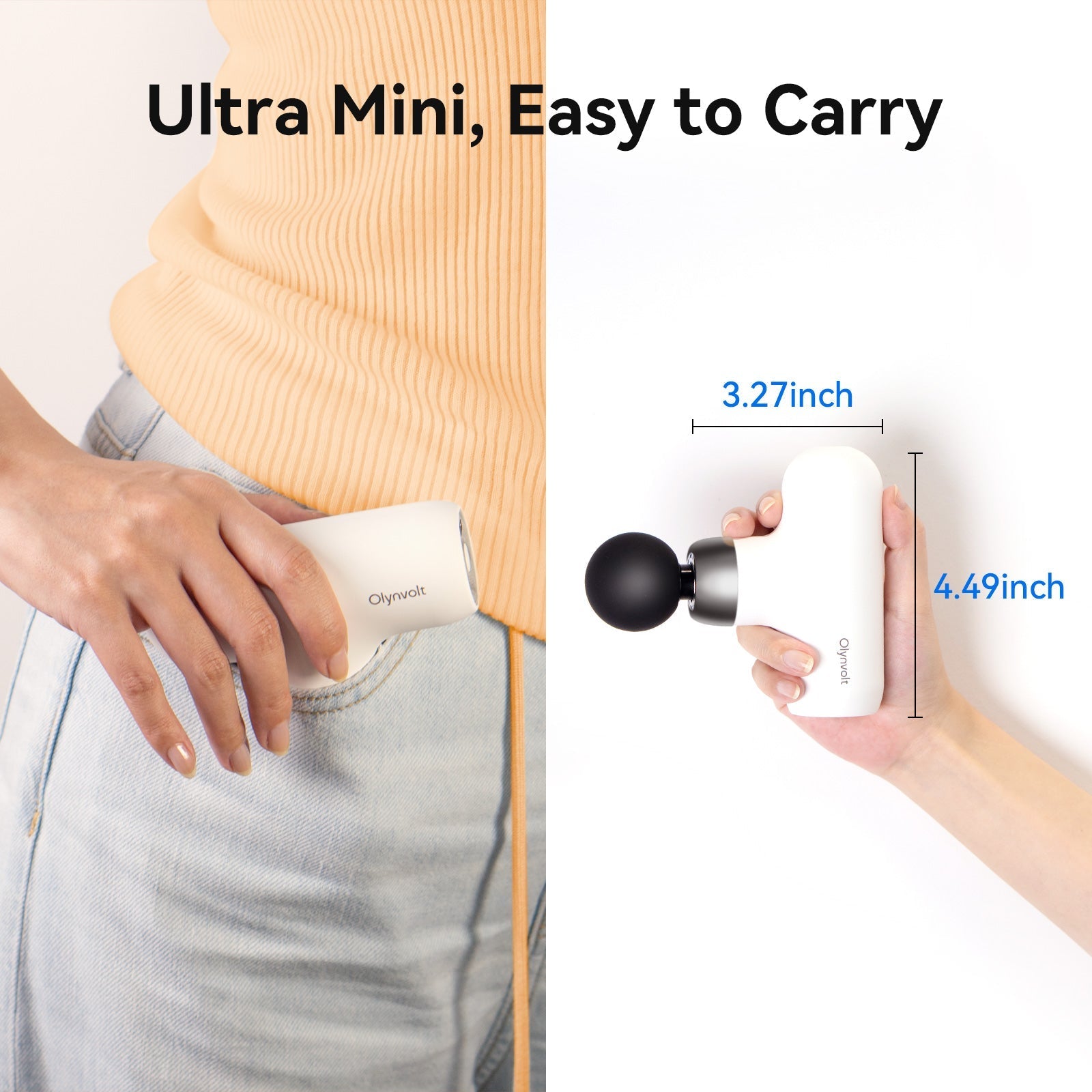 【Perfect Pair】 Olynvolt™ Mini Massage Gun & 3 Pack Pads Refills